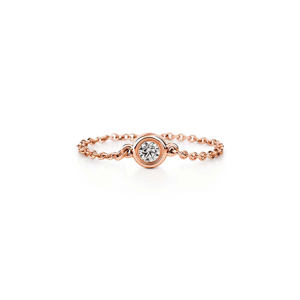 Anel Diamonds By The Yard™ em Ouro Rosa com Diamante--0