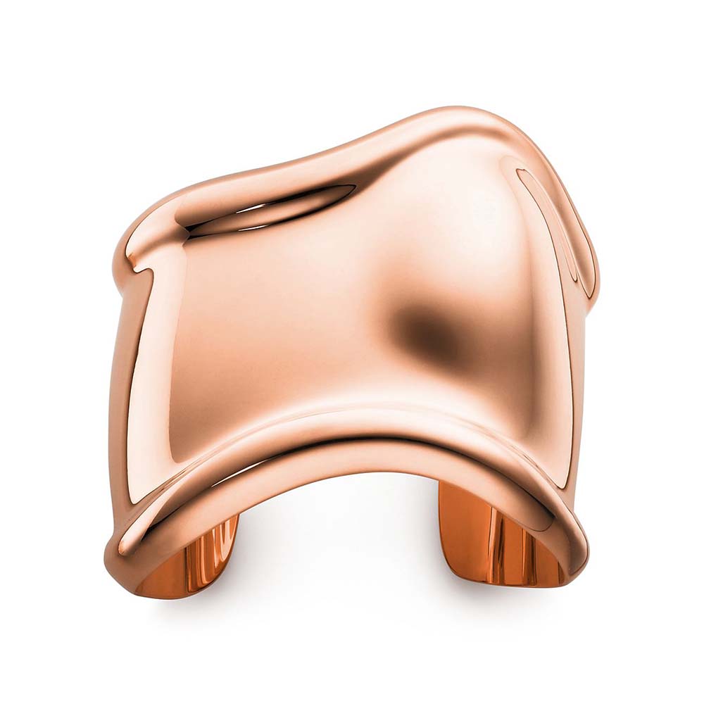 Bracelete Bone Médio para o Pulso Direito em Ouro Rosa--0