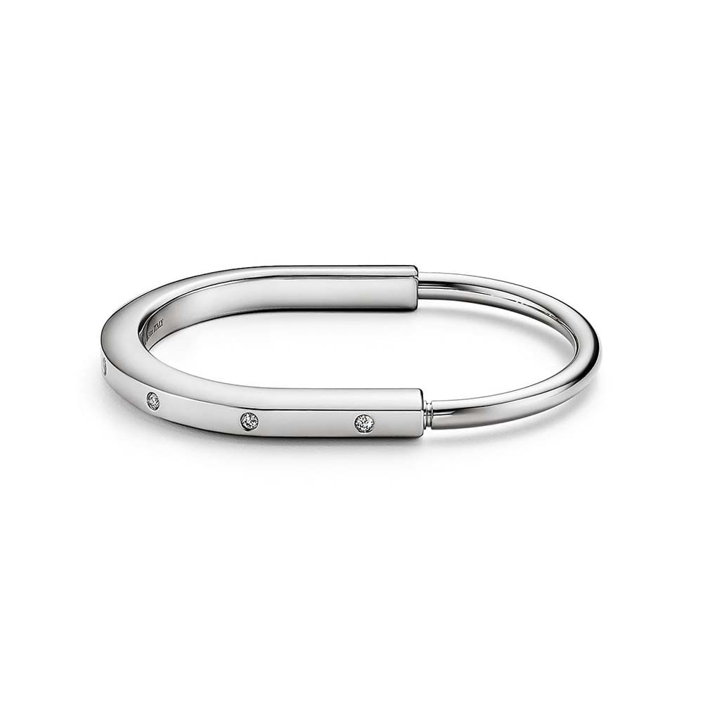 Bracelete em Ouro Branco com Diamantes--0