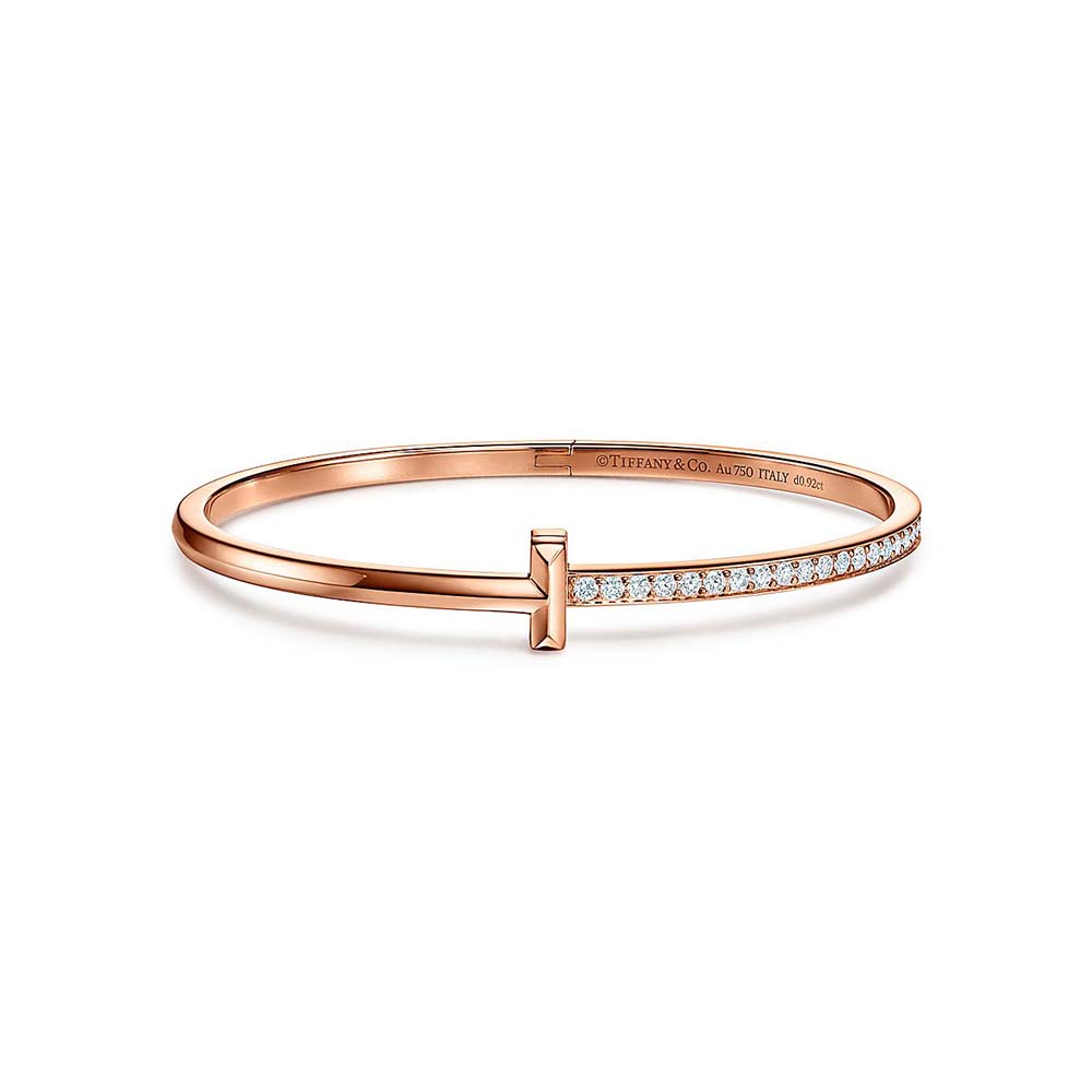 Bracelete T1 em Ouro Rosa com Diamantes--0