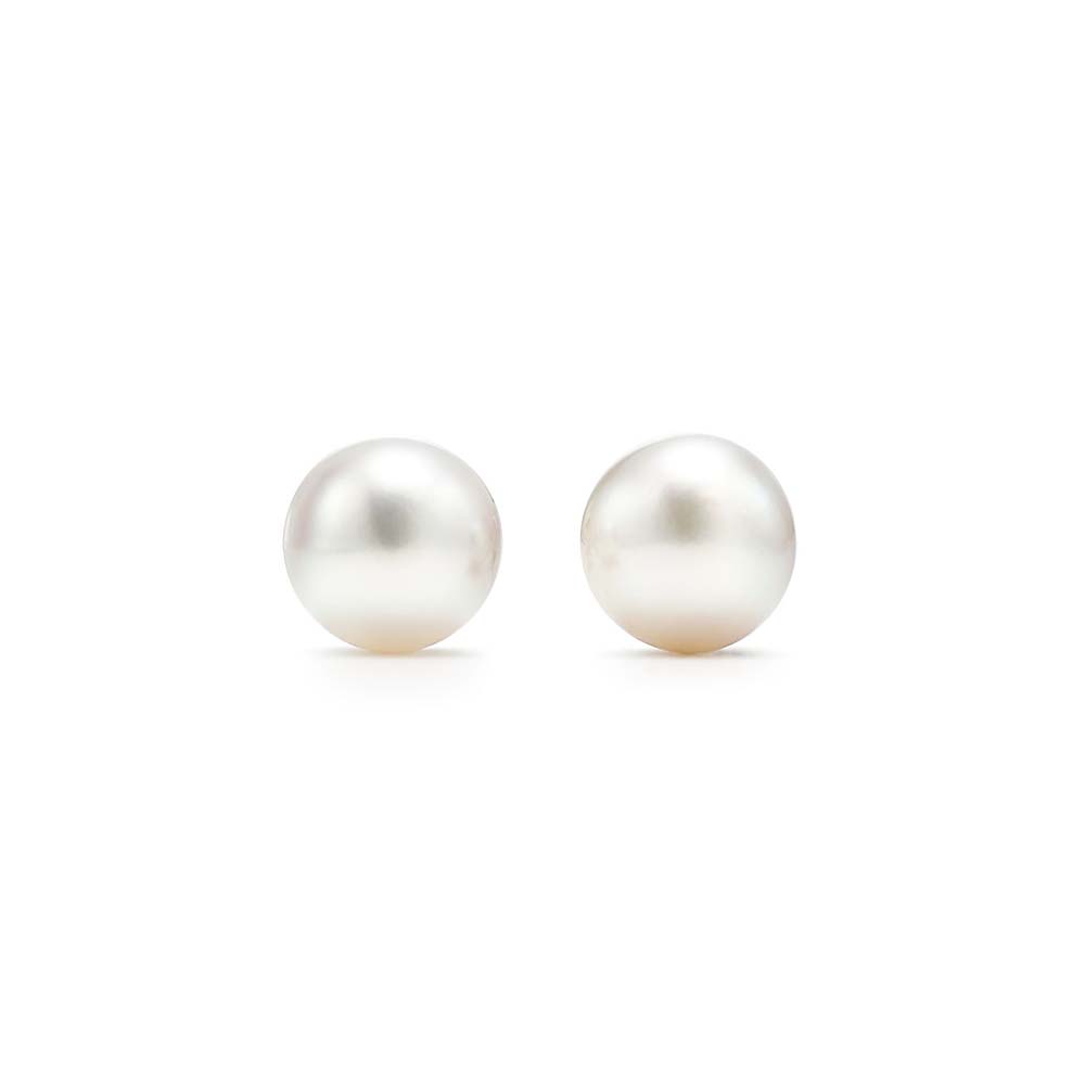 Brincos Pearls em Ouro Branco com Pérolas--0