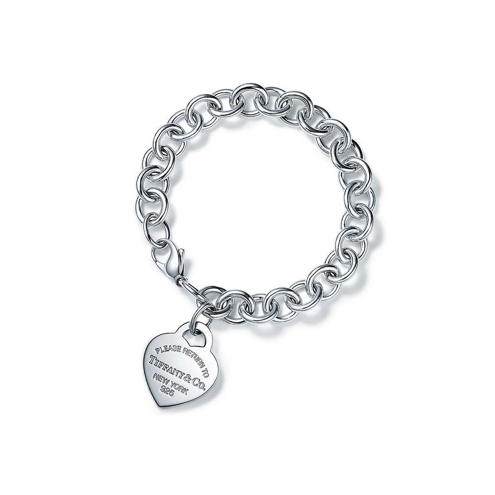 Pulseira com Coração em Prata de Lei--0