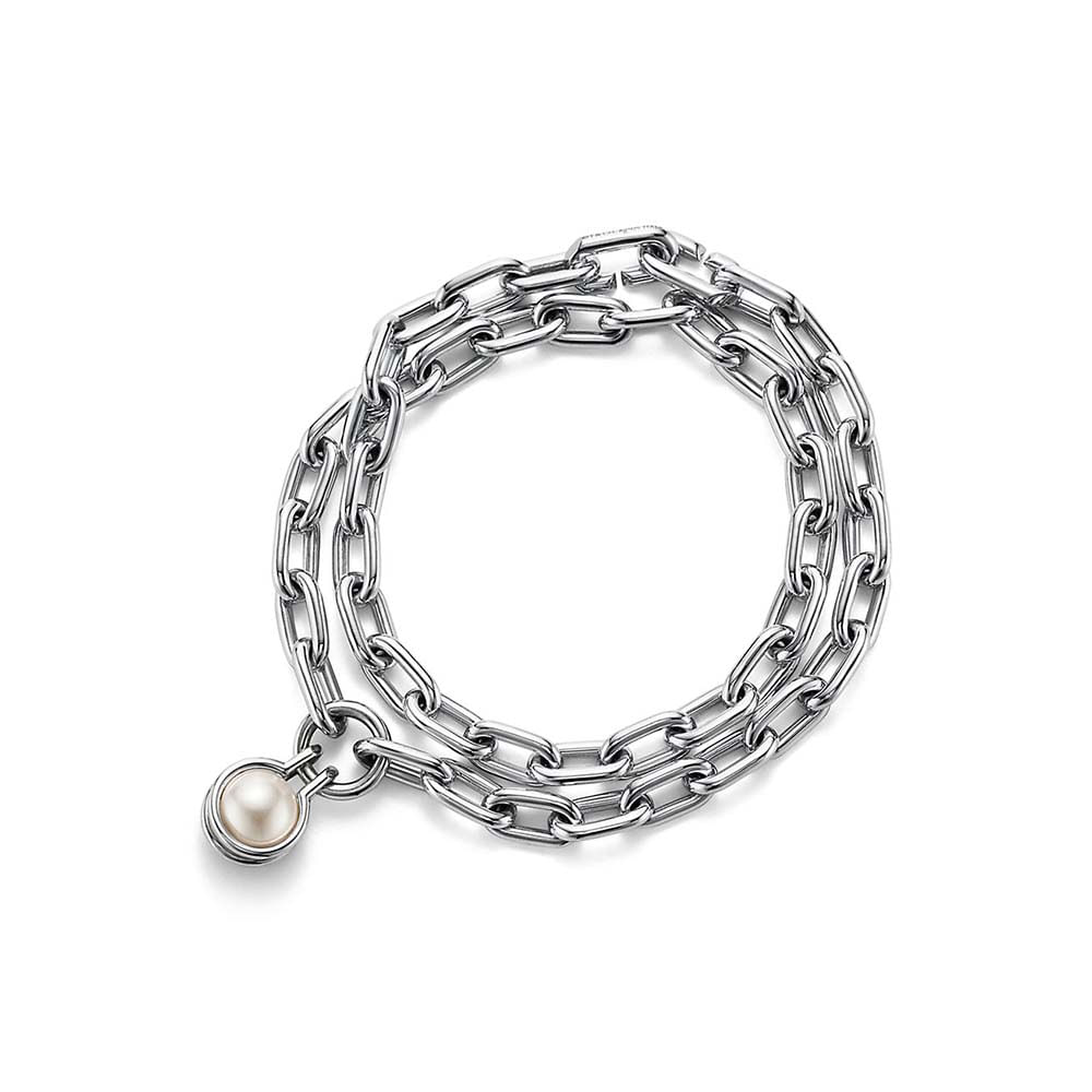 Pulseira em Prata de Lei com Pérola--0