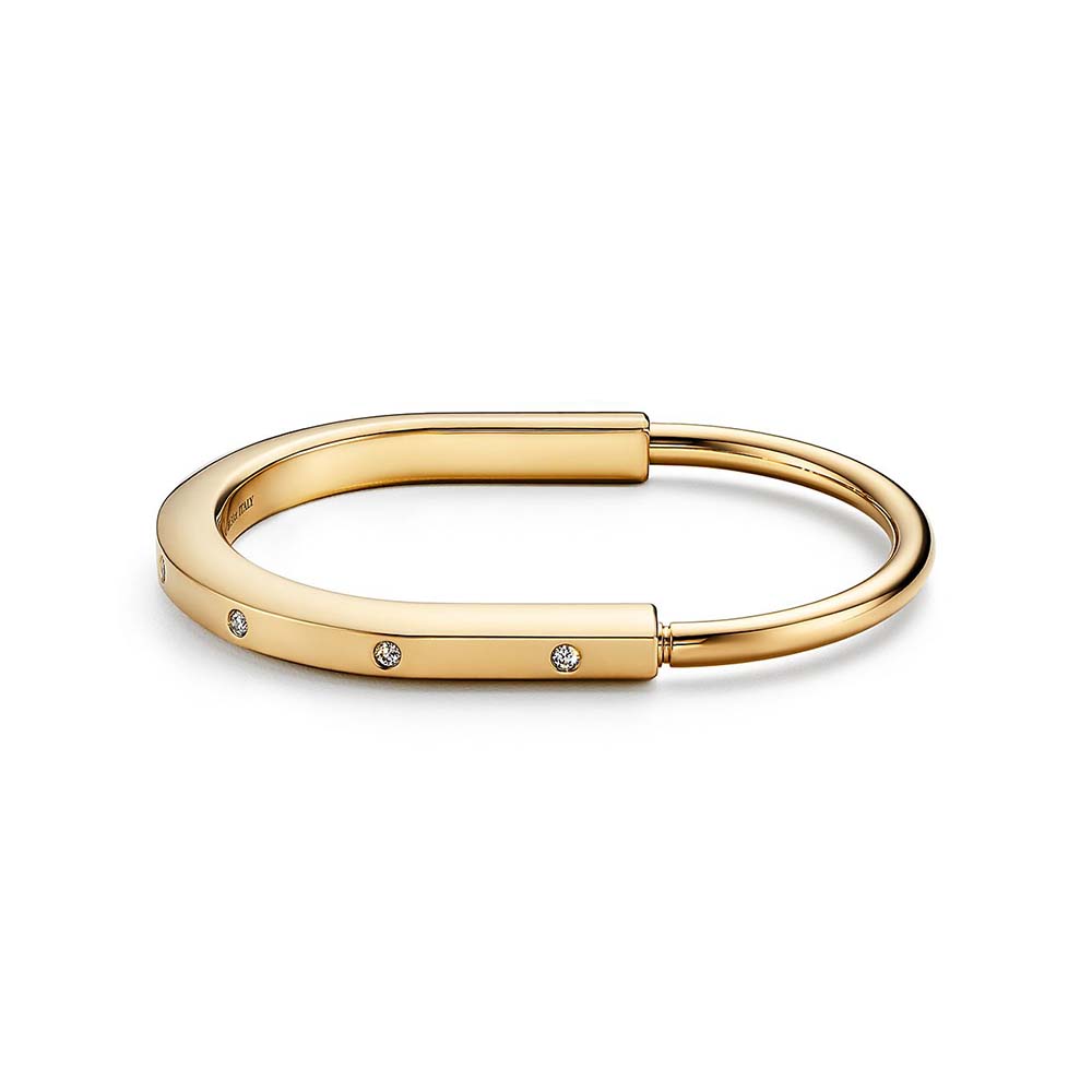 Bracelete em Ouro Amarelo com Diamantes--0