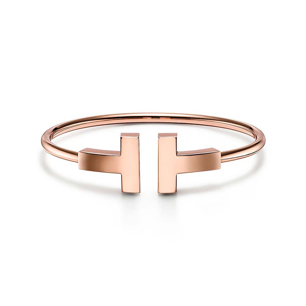 Bracelete T Wire em Ouro Rosa--0