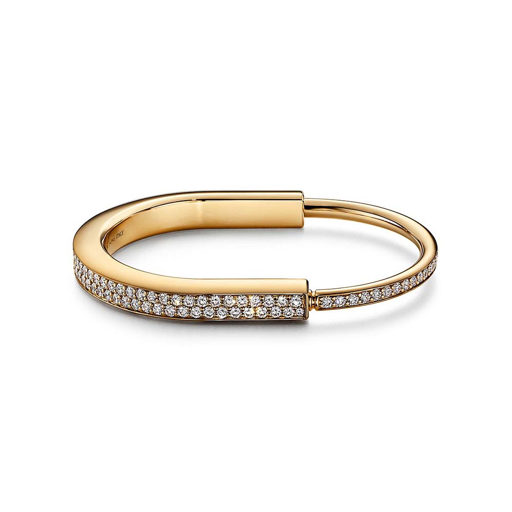 Bracelete em Ouro Amarelo com Pavé de Diamantes--0