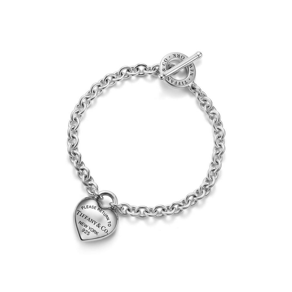 Pulseira Full Heart com fecho T em Prata de Lei--0