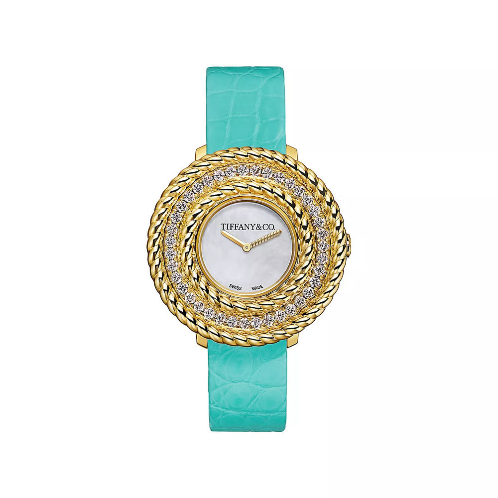 Relógio em Ouro Amarelo com Diamantes--0